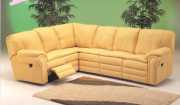 Bradley Leather Reclining Sofa Sectional